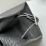 The Row Margaux 12 Top Handle Bag in Black Grained Leather