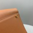 The Row Margaux 15 Top Handle Bag in Brown Leather
