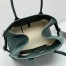 The Row Margaux 15 Top Handle Bag in Green Leather