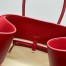 The Row Margaux 15 Top Handle Bag in Red Leather