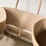The Row Margaux 15 Top Handle Bag in Sand Grained Leather