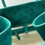 The Row Margaux 15 Top Handle Bag in Green Suede Leather