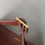The Row Margaux 17 Top Handle Bag in Brick Leather
