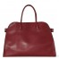 The Row Margaux 17 Top Handle Bag in Brick Leather