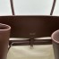 The Row Margaux 17 Top Handle Bag in Chocolate Leather
