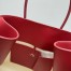 The Row Margaux 17 Top Handle Bag in Red Leather