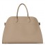 The Row Margaux 17 Top Handle Bag in Sand Grained Leather