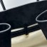The Row Margaux 17 Top Handle Bag in Black Suede Leather