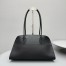 The Row Margaux Shoulder 12 Bag in Black Leather