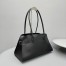 The Row Margaux Shoulder 12 Bag in Black Grained Leather