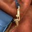 Valentino Small Loco Shoulder Bag In Blue Calfskin