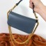 Valentino Small Loco Shoulder Bag In Blue Calfskin