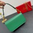 Valentino Small Loco Shoulder Bag In Green Calfskin