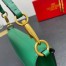 Valentino Small Loco Shoulder Bag In Green Calfskin
