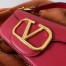 Valentino Small Loco Shoulder Bag In Red Calfskin