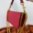 Valentino Small Loco Shoulder Bag In Red Calfskin