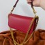 Valentino Small Loco Shoulder Bag In Red Calfskin