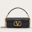 Valentino Large Loco Shoulder Bag In Black Calfskin