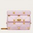 Valentino Roman Stud Medium Chain Bag In Pink Nappa Leather