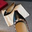 Valentino Rockstud Ballet Flats In Black Calfskin