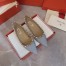 Valentino Rockstud Ballet Flats In Light Blue Patent Leather