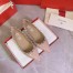 Valentino Rockstud Ballet Flats In Powder Patent Leather