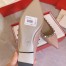 Valentino Rockstud Ballet Flats In Powder Patent Leather