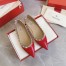 Valentino Rockstud Ballet Flats In Red Patent Leather