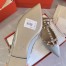 Valentino Caged Rockstud Ballet Flats In Light Blue Patent Leather