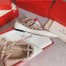 Valentino Caged Rockstud Ballet Flats In White Patent Leather