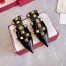 Valentino Roman Stud Ballet Flats In Black Calfskin