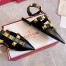 Valentino Roman Stud Ballet Flats In Black Calfskin