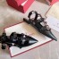 Valentino Roman Stud Ballet Flats In Black Calfskin with Tonal Studs