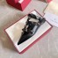 Valentino Roman Stud Ballet Flats In Black Calfskin with Tonal Studs