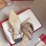 Valentino Garavani Rockstud Flat Mules In White Patent Leather