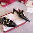 Valentino Garavani Roman Stud Mules 65mm In Black Calfskin