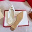 Valentino Garavani Roman Stud Flat Mules In White Calfskin