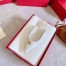 Valentino Garavani Roman Stud Flat Mules In White Calfskin