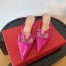 Valentino VLogo Signature Mules 40mm In Rose Purple Patent Leather
