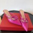 Valentino VLogo Signature Mules 40mm In Rose Purple Patent Leather