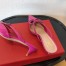 Valentino VLogo Signature Mules 40mm In Rose Purple Patent Leather