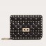 Valentino Rockstud Spike Small Bag in Black Nappa Leather