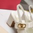 Valentino VLogo Locker Mary-Jane Slingback Pumps 60mm in Whtie Calfskin