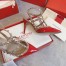 Valentino Rockstud Caged Pumps 100mm In Red Patent Leather