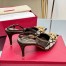 Valentino Vlogo Slingback Pumps 80mm In Black Toile Iconographe 