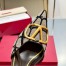 Valentino Vlogo Slingback Pumps 80mm In Black Toile Iconographe 