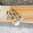 Valentino One Stud Slide Sandals 60mm In White Calfskin