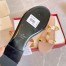 Valentino Roman Stud Flat Slides In Rose Cannelle Calfskin