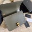 Saint Laurent Le Carre Satchel Bag In Olive Calfskin