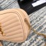 Saint Laurent Mini Lou Camera Bag in Beige Calfskin